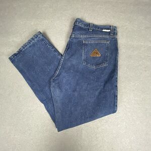 Bulwark FR Jeans Mens 39x28.5 Blue Loose Fit Denim Work Casual Flame Resistant